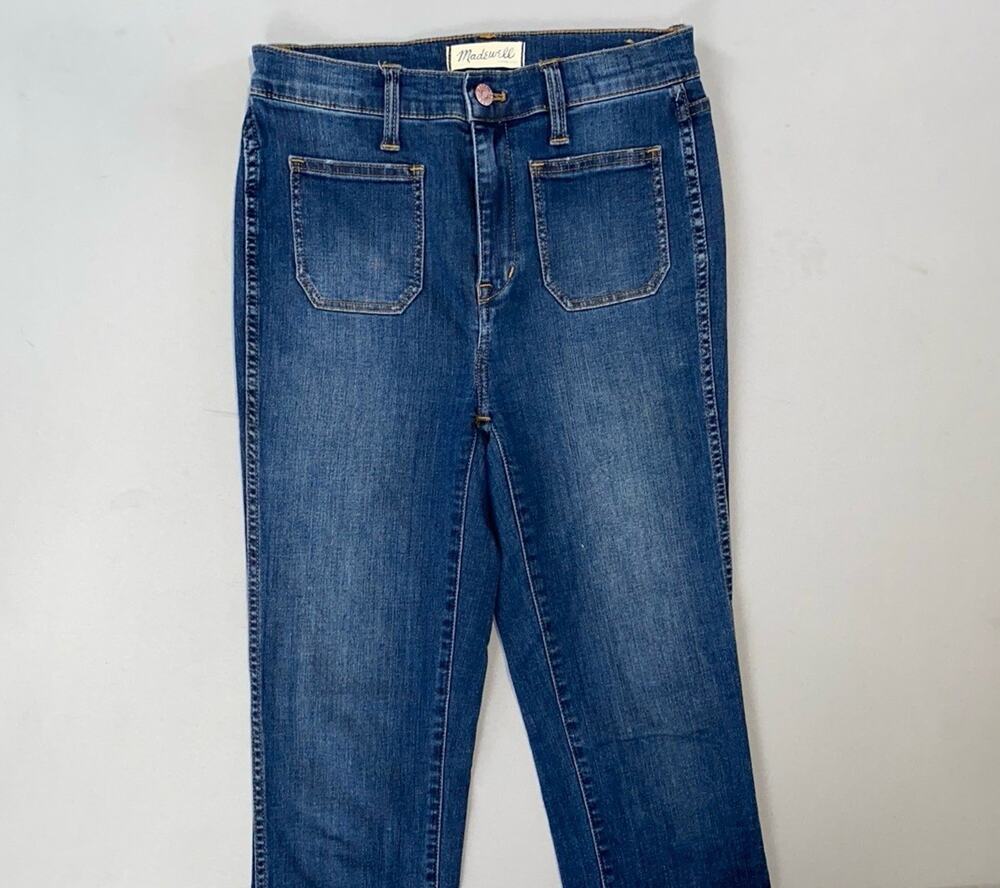 Madewell Lightweight Stretch Denim 'High Waisted Sailor Jeans'. Women's 26, GUC!